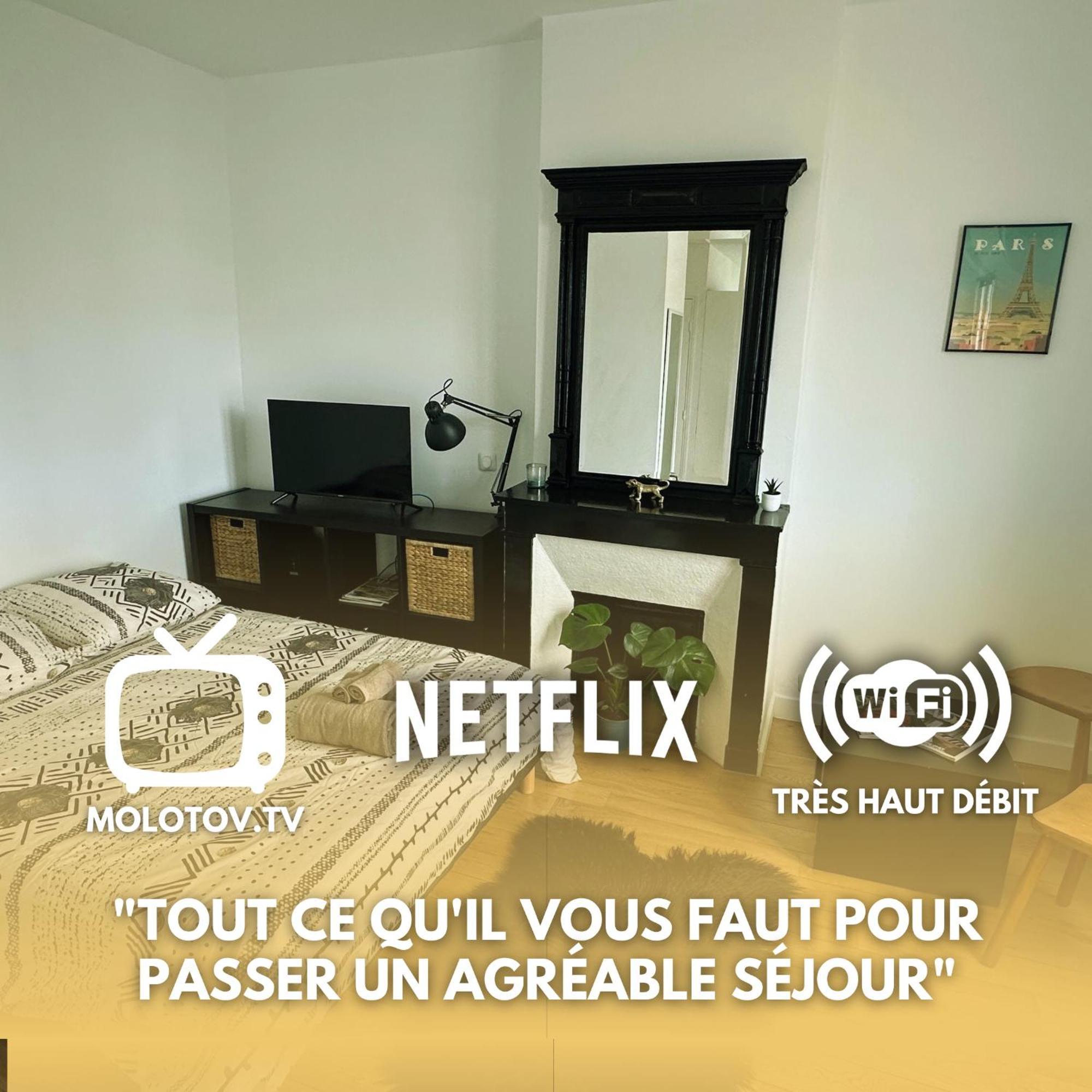 Apartamento Charmant Studio Au Coeur Du 18E París Exterior foto
